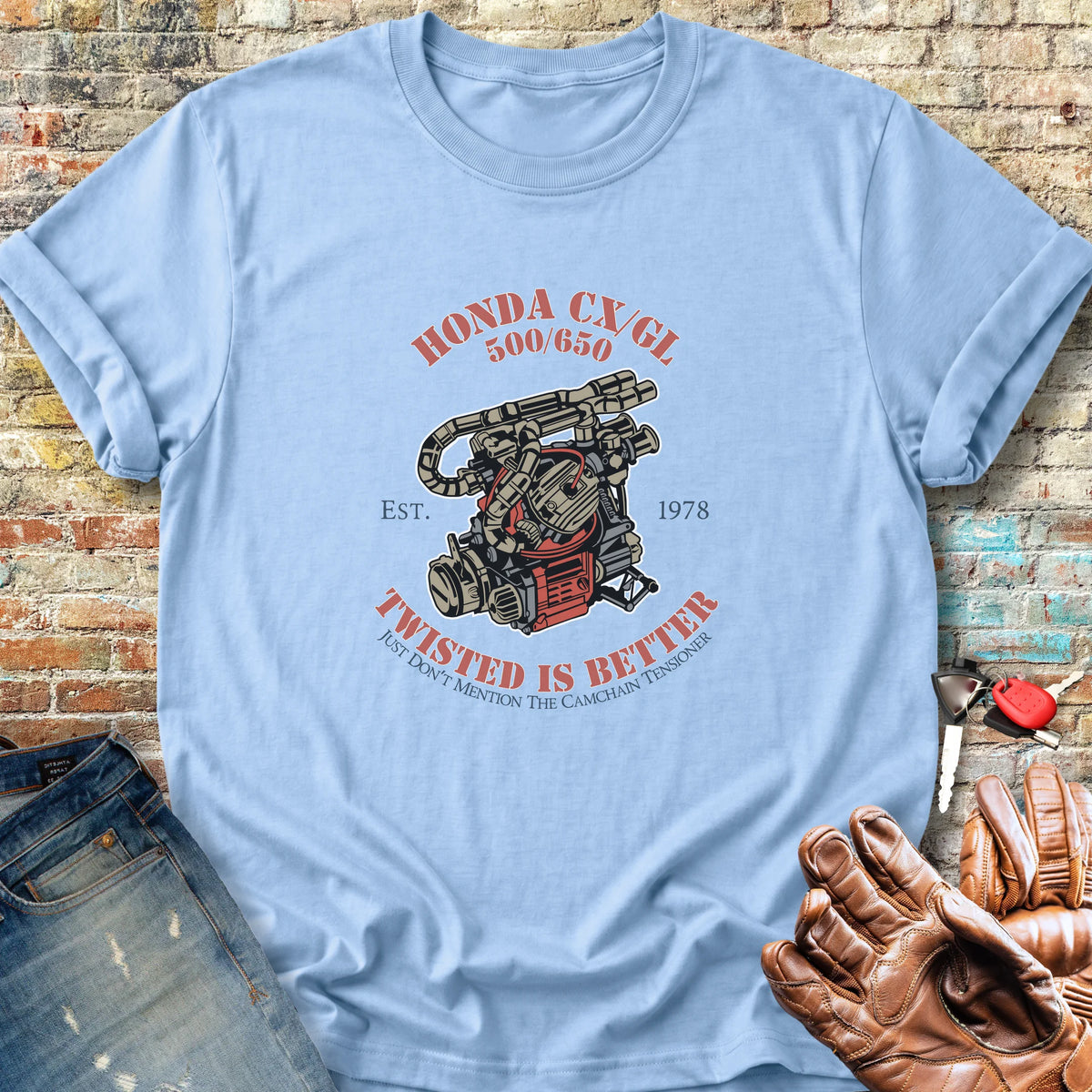 Twisted Is Better Classic T-Shirt - Light Blue