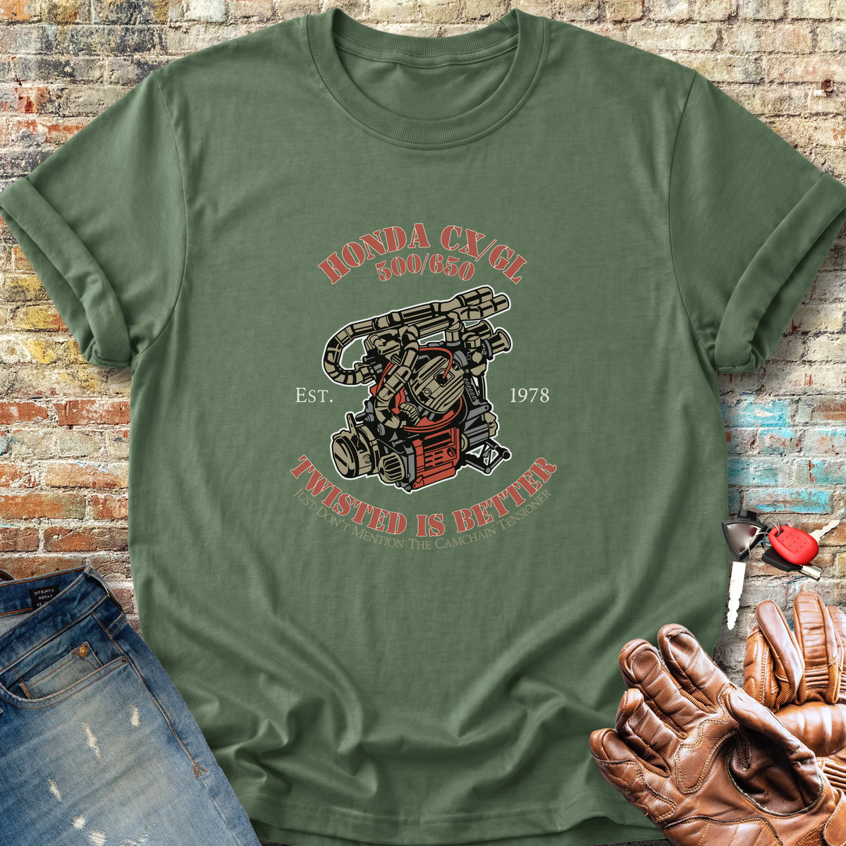 Twisted Is Better Classic T-Shirt - Military Green