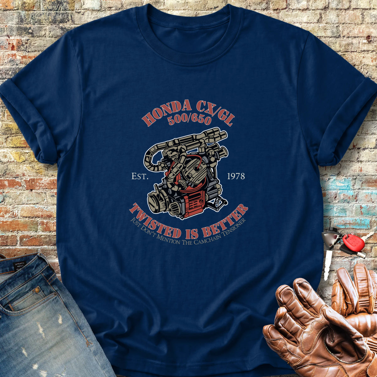 Twisted Is Better Classic T-Shirt - Navy