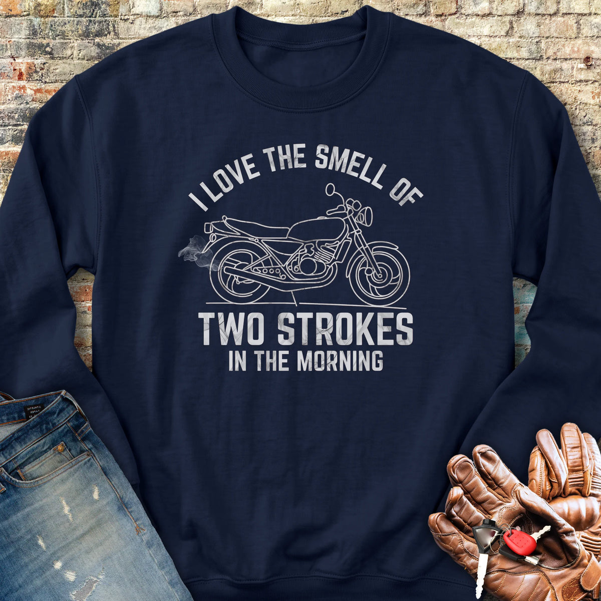 Two Strokes Sweatshirt - Navy