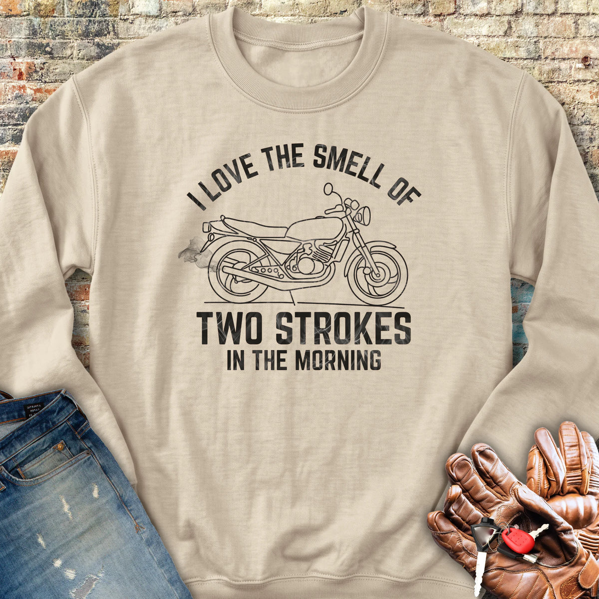 Two Strokes Sweatshirt - Sand