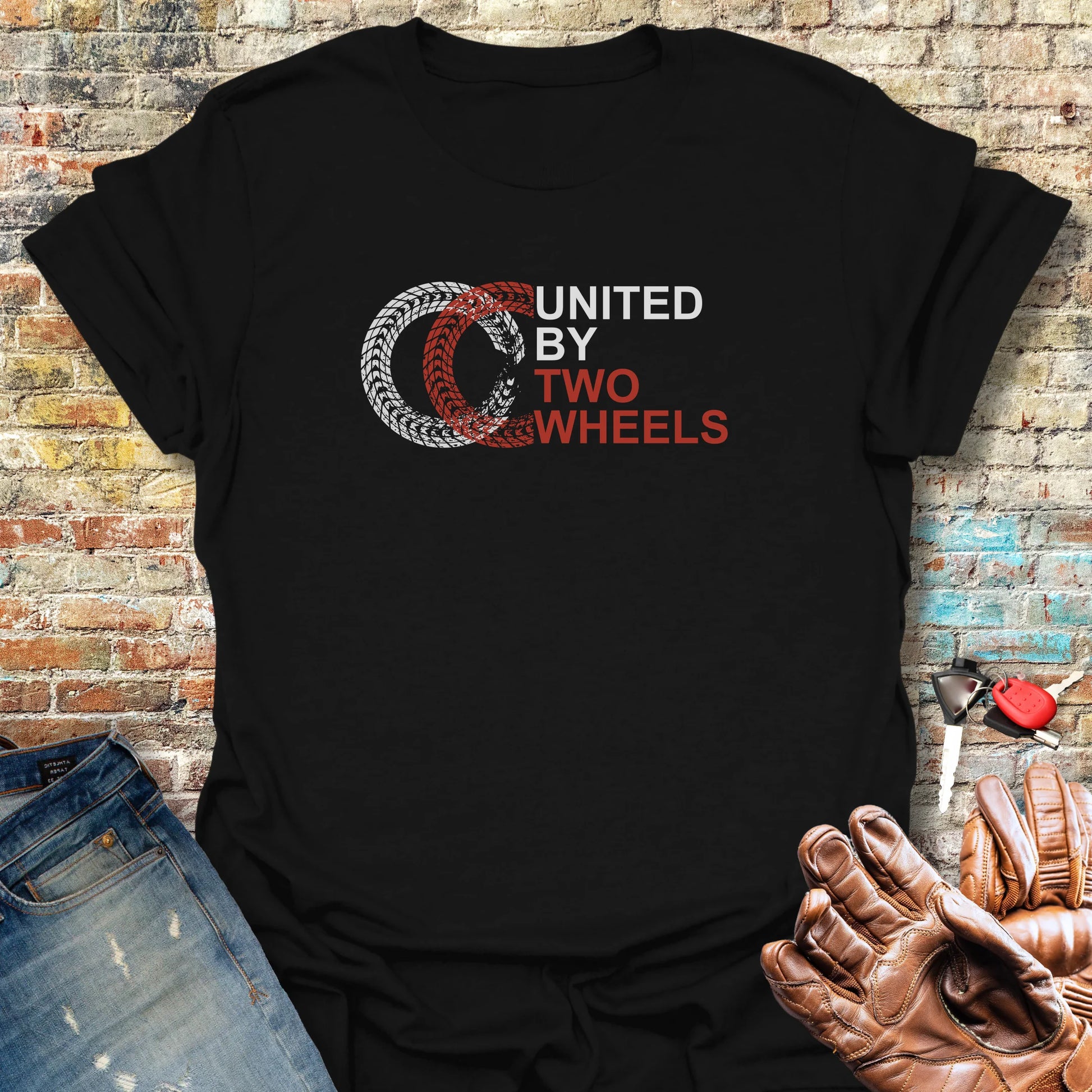 Two Wheels T-Shirt - Black