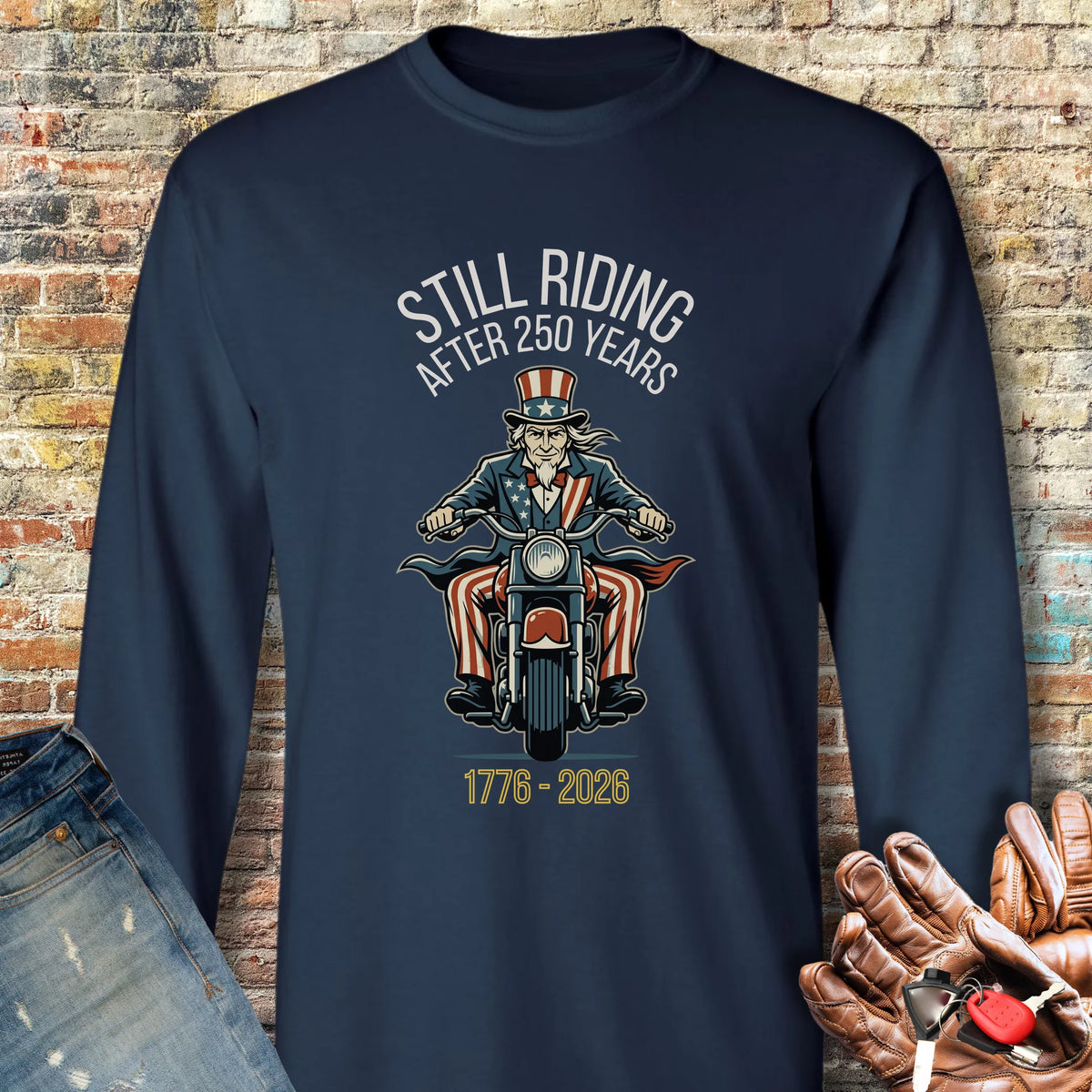 Uncle Sam 250 Long Sleeve T-Shirt - Navy