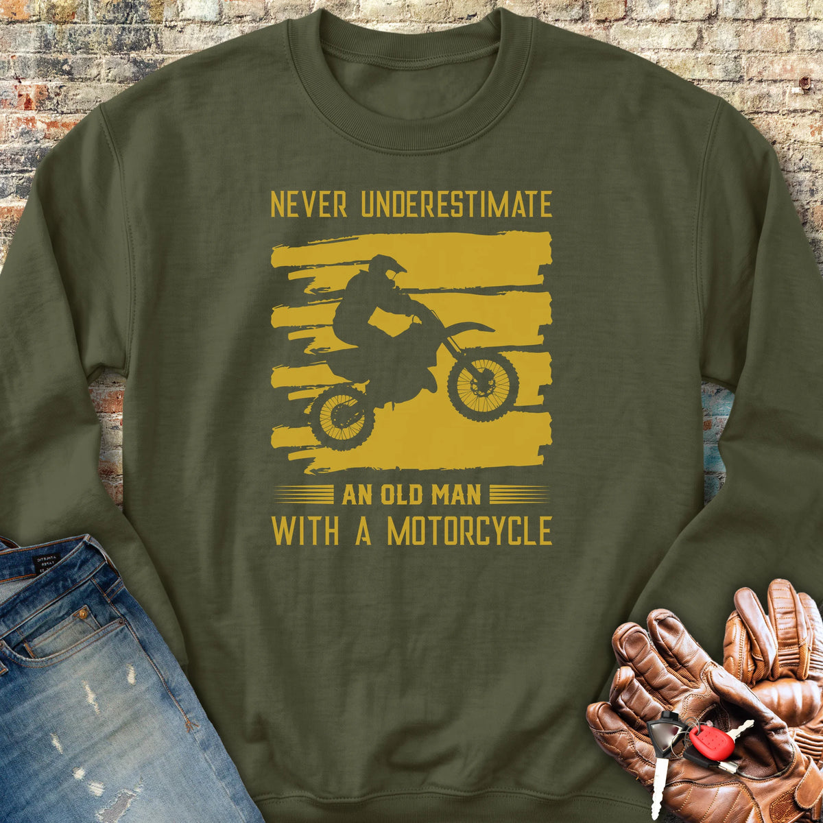 Underestimate Sweatshirt - Military Green