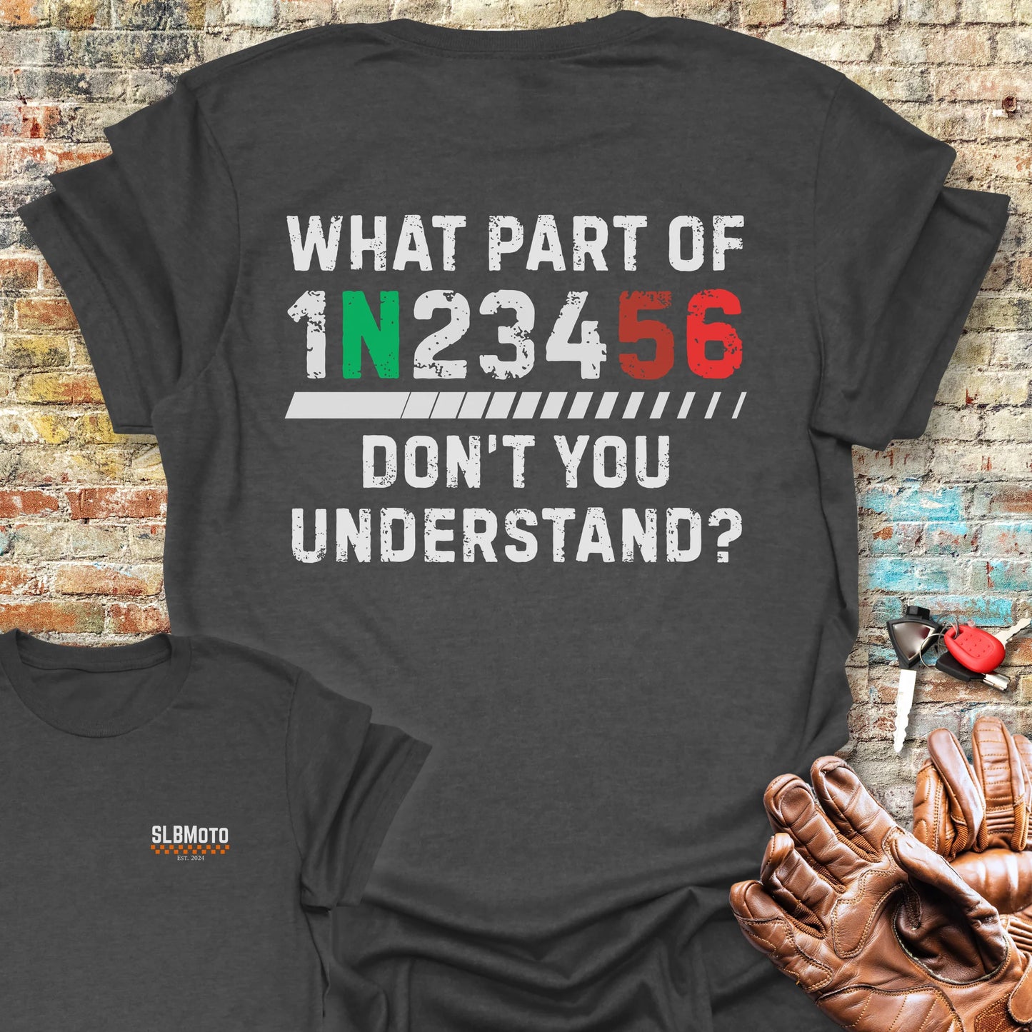 Understand Back Print T-Shirt - Dark Heather