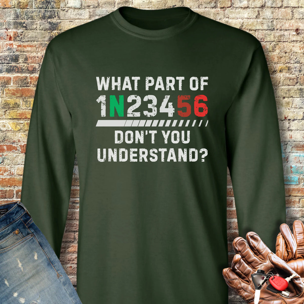 Understand Long Sleeve T-Shirt - Forest Green
