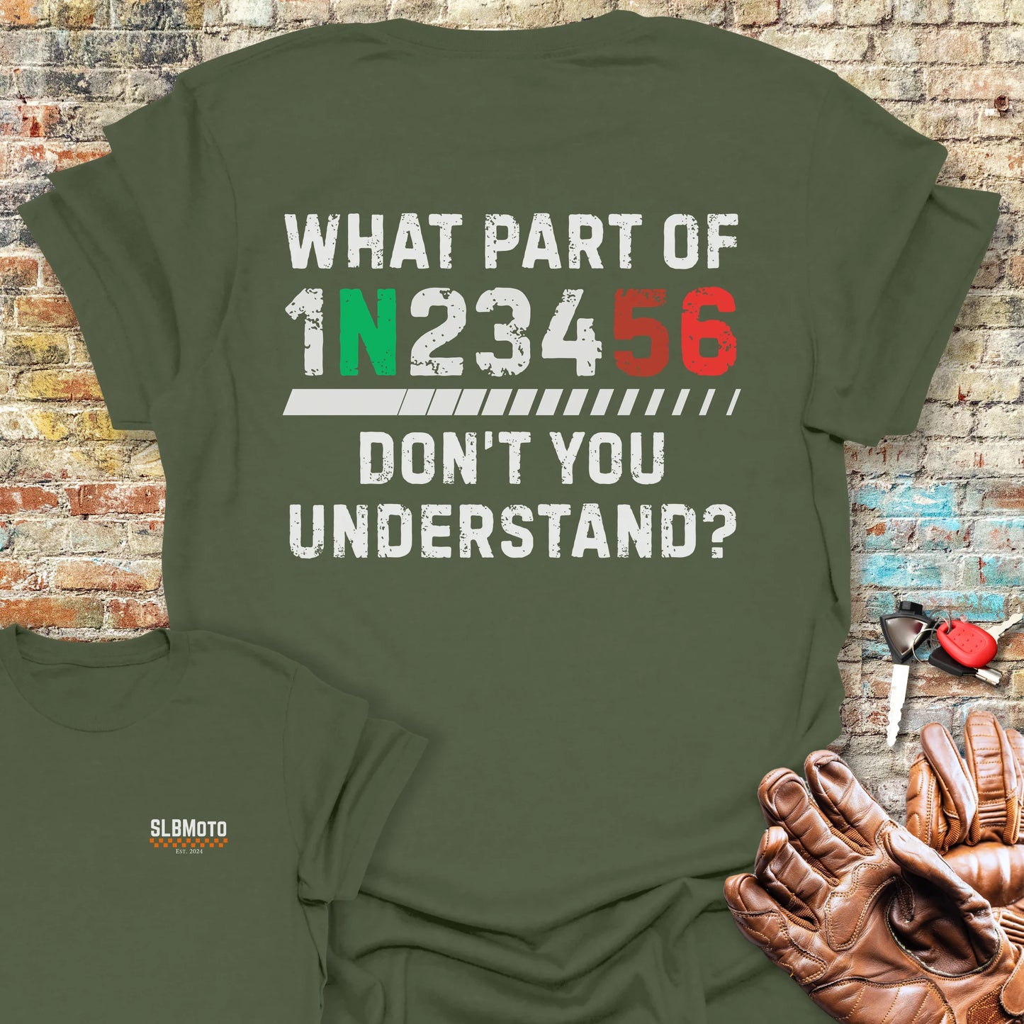Understand Back Print T-Shirt - Military Green