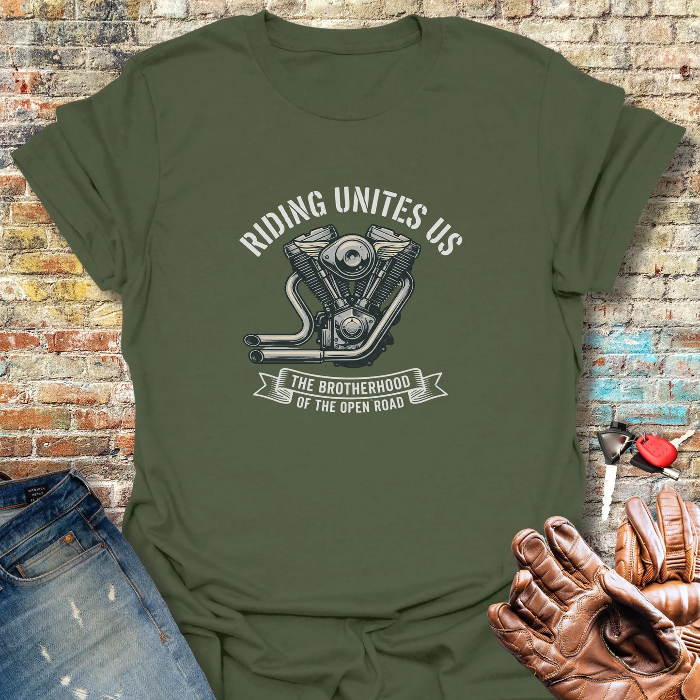 United Brotherhood T-Shirt - Military Green