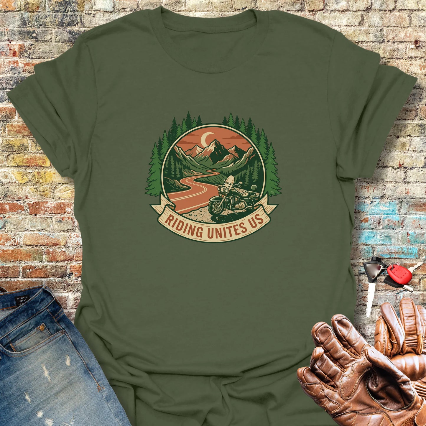United Canyons T-Shirt - Military Green