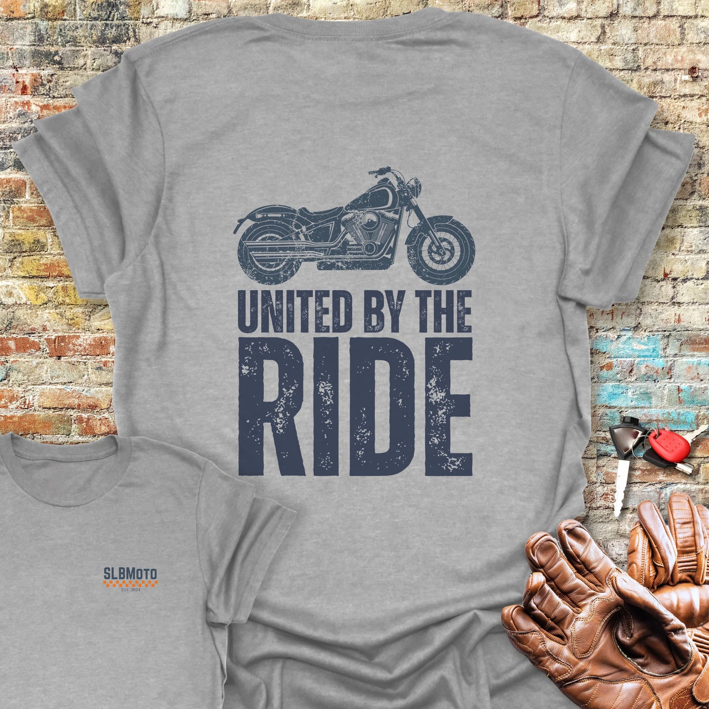 United Cruiser Back Print T-Shirt - Sport Grey