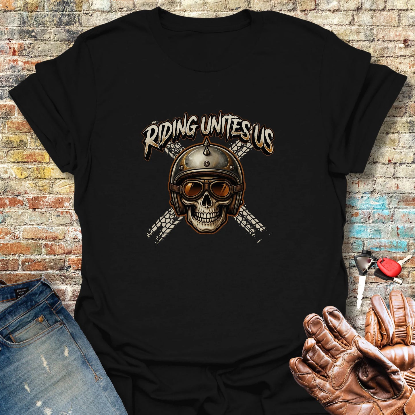 United Skull T-Shirt - Black