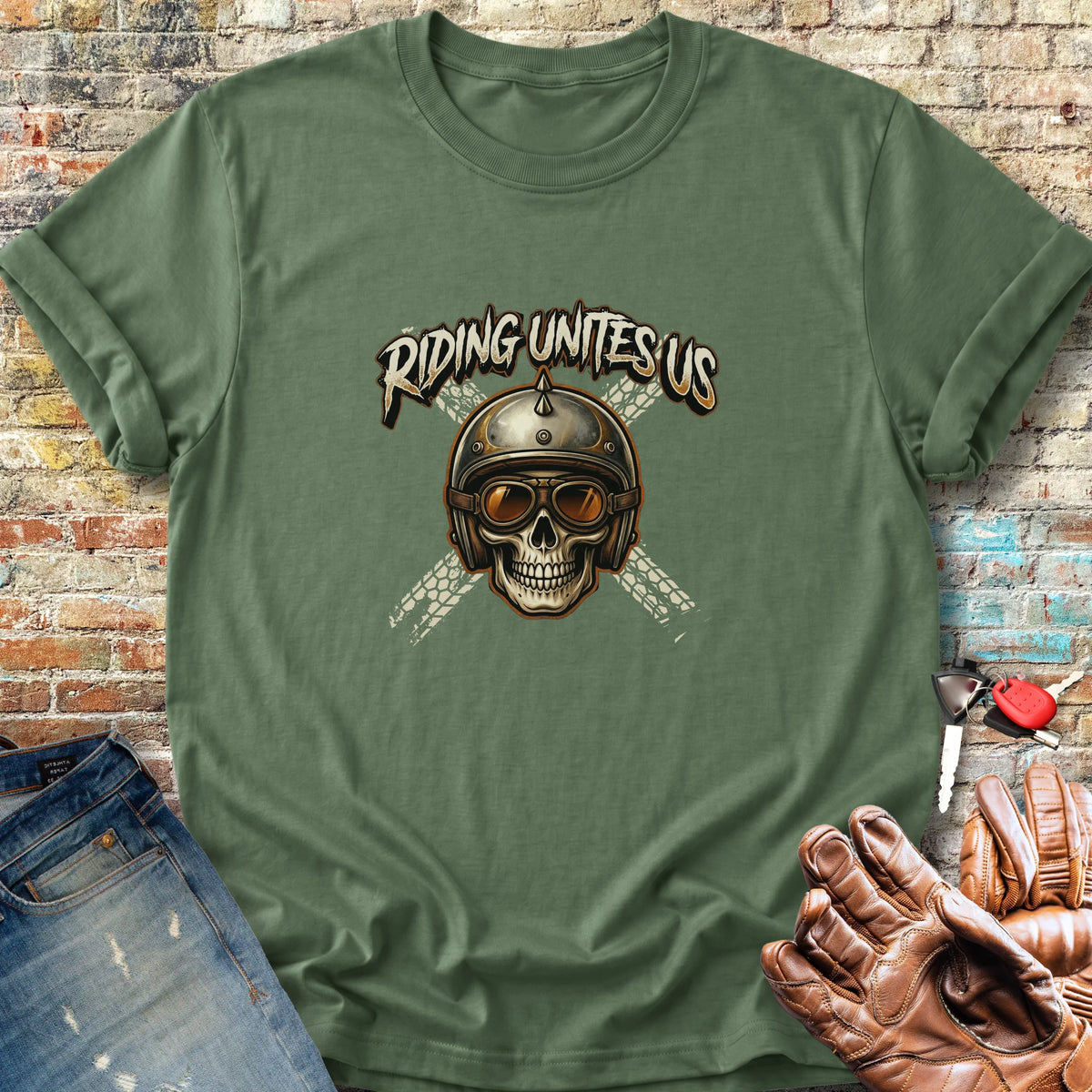 United Skull Classic T-Shirt - Military Green