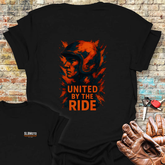 United Splash Back Print T-Shirt - Black