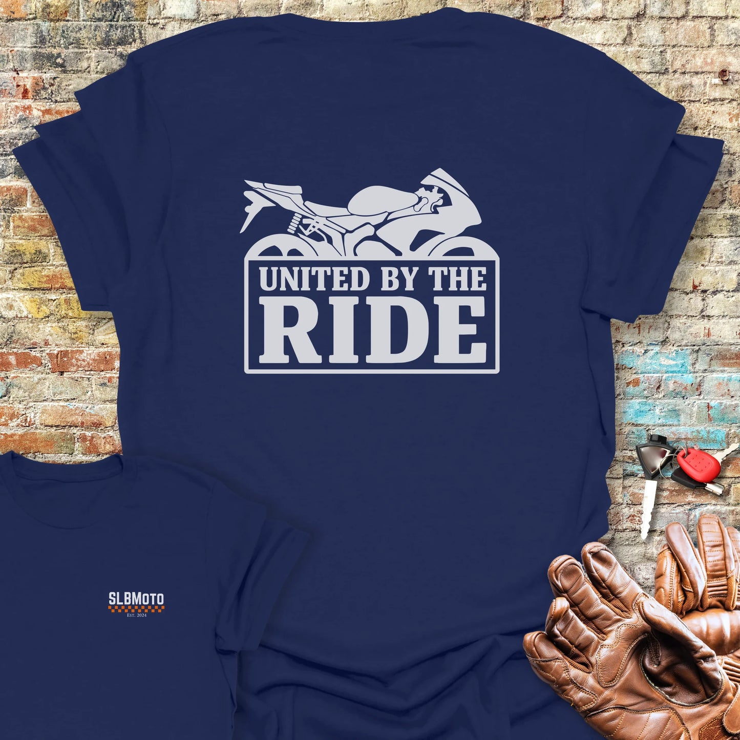 United Sports Back Print T-Shirt - Navy