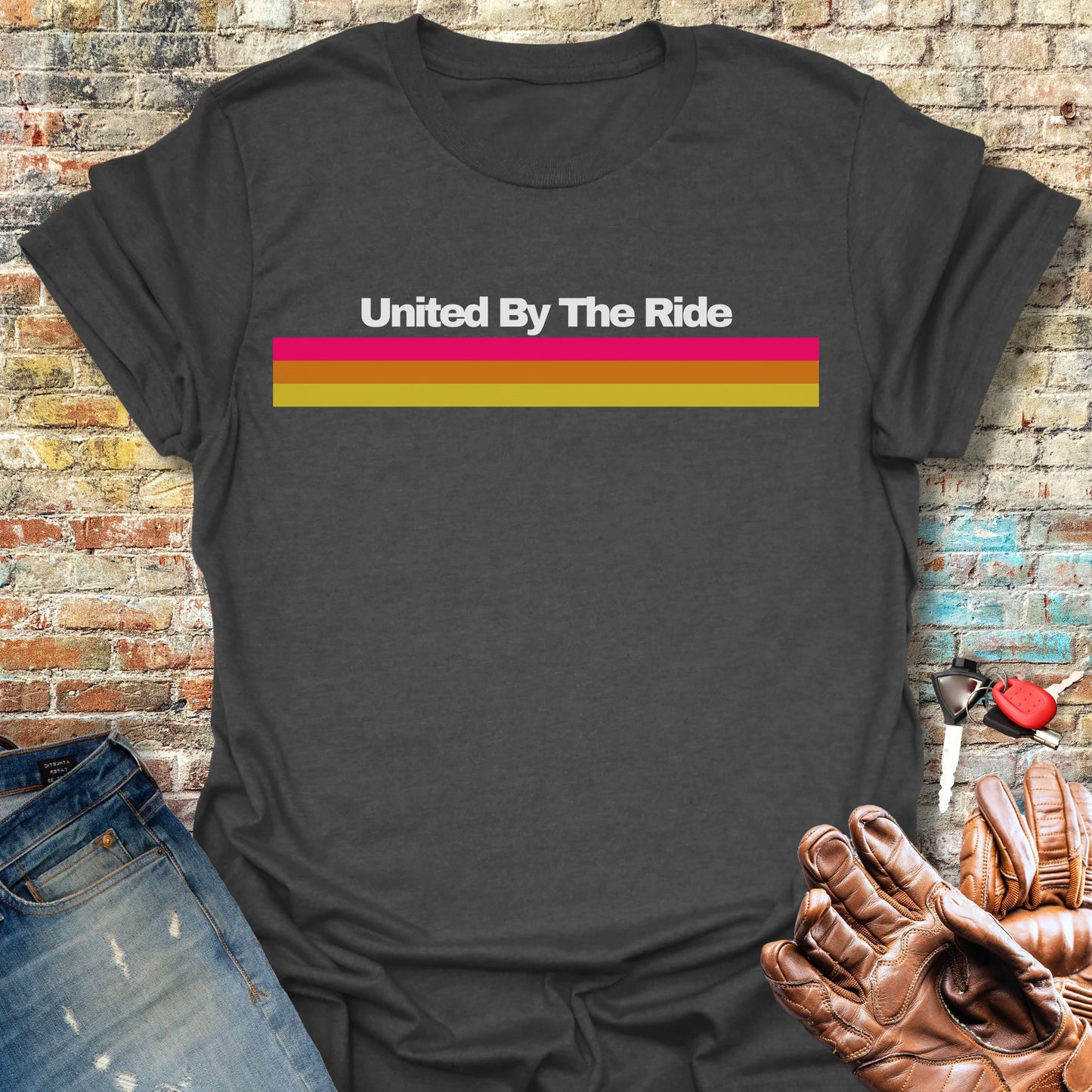United Stripes T-Shirt - Dark Heather