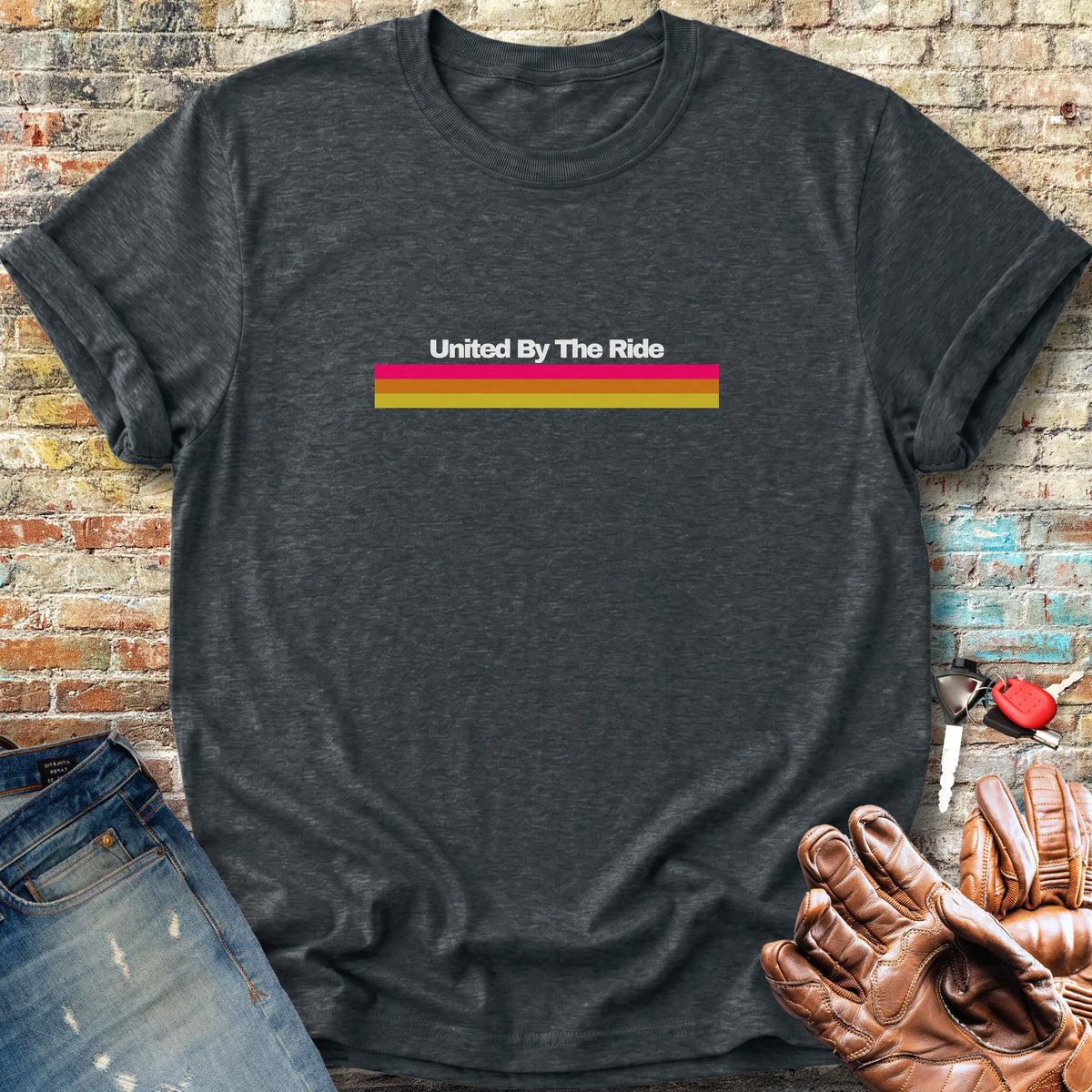 United Stripes Classic T-Shirt - Dark Heather