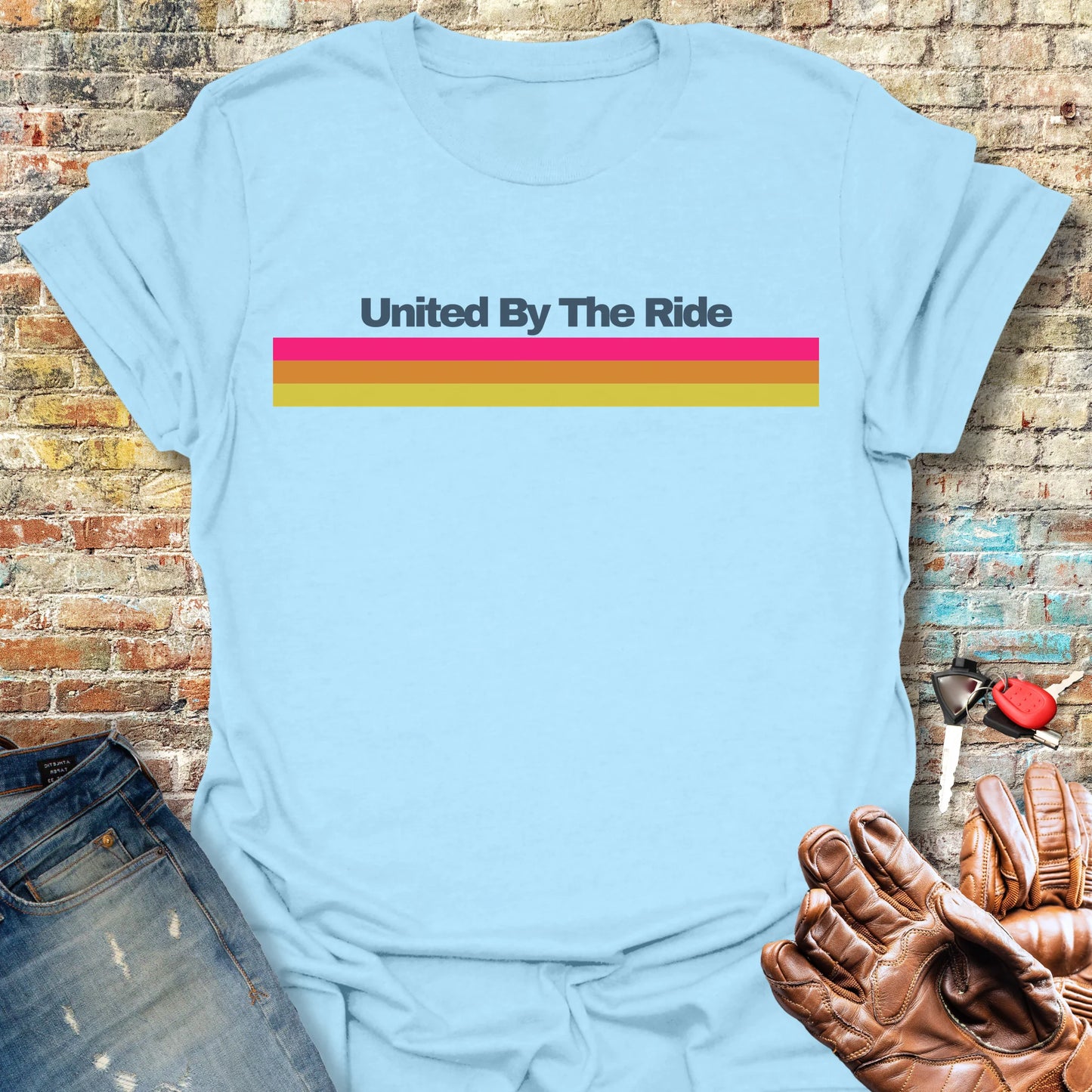 United Stripes T-Shirt - Light Blue