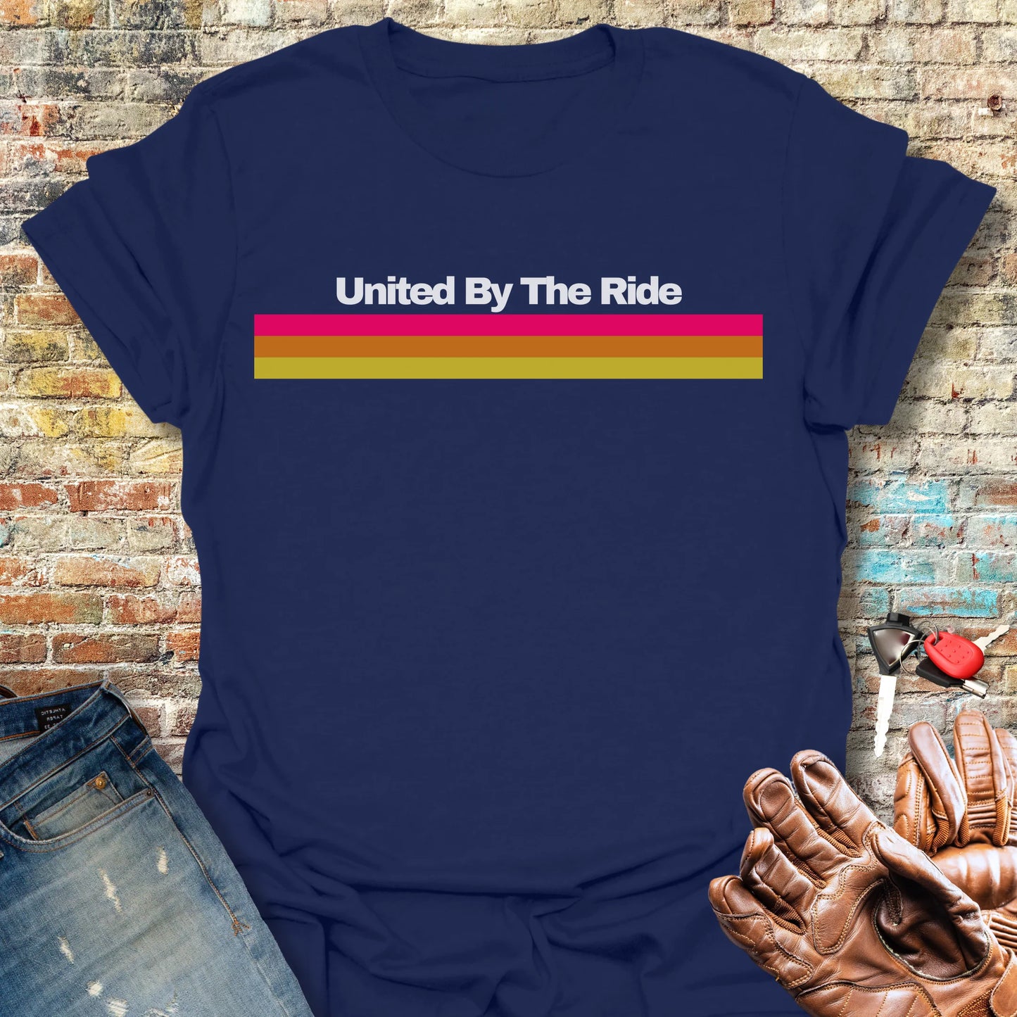 United Stripes T-Shirt - Navy