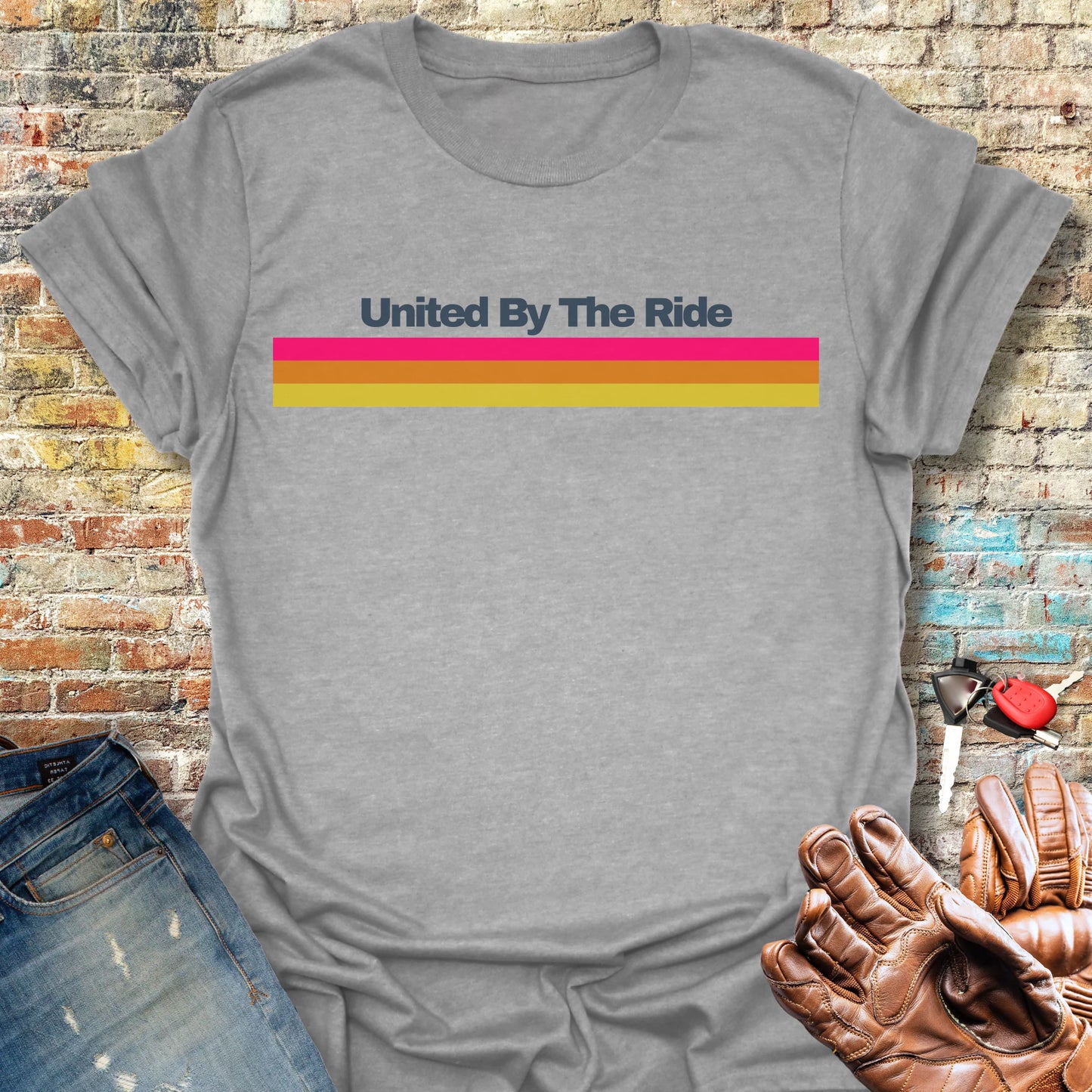 United Stripes T-Shirt - Sport Grey