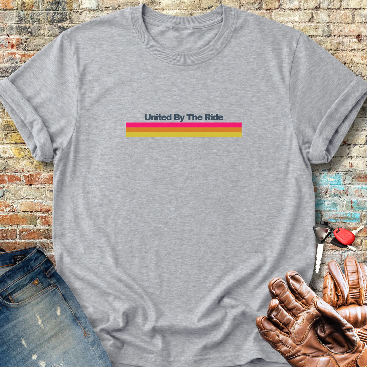 United Stripes Classic T-Shirt - Sport Grey