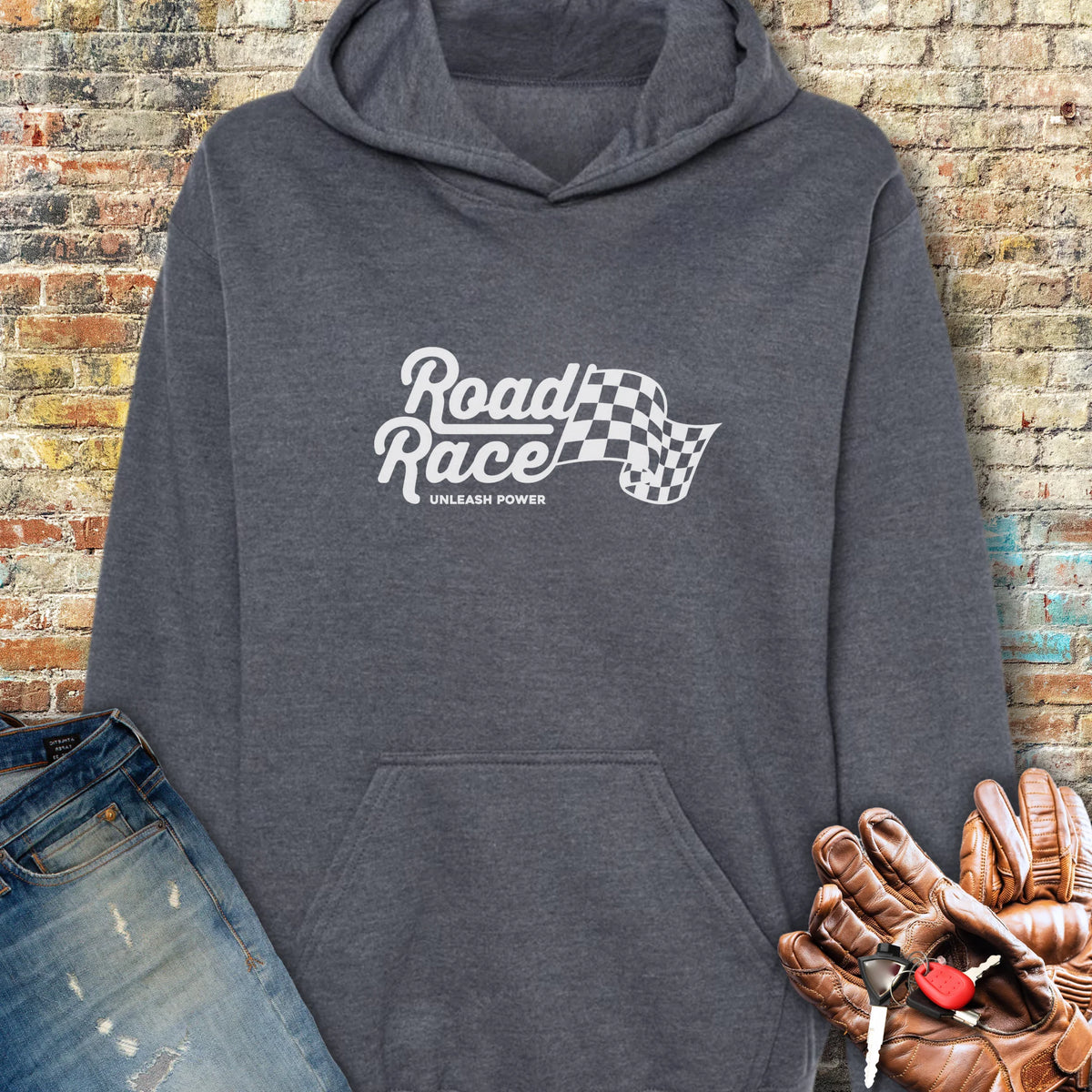 Unleash Power Hoodie - Dark Heather