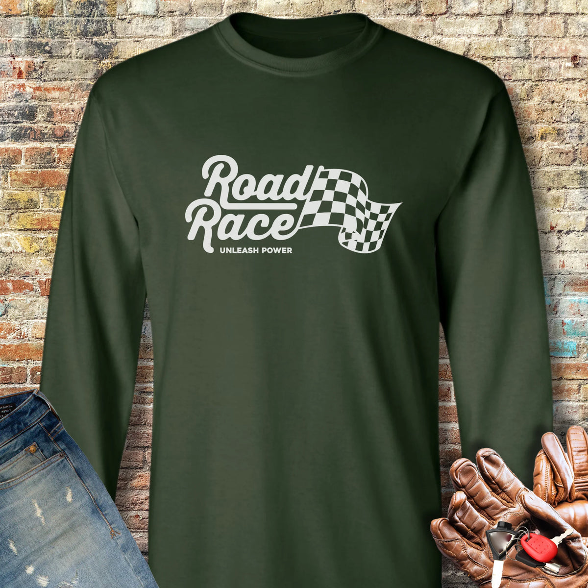 Unleash Power Long Sleeve T-Shirt - Forest Green