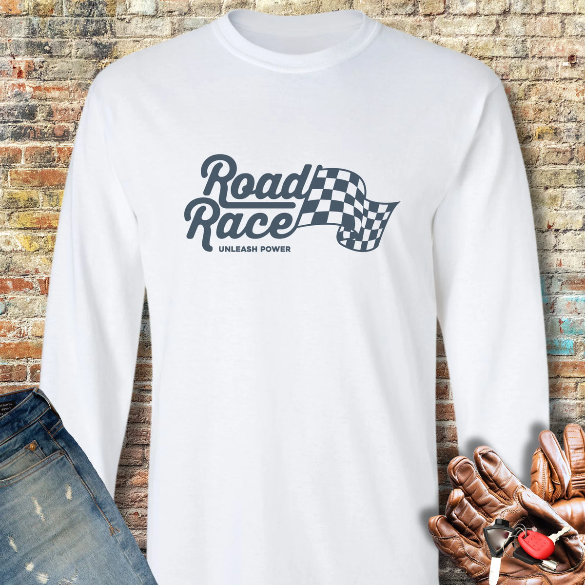 Unleash Power Long Sleeve T-Shirt - White