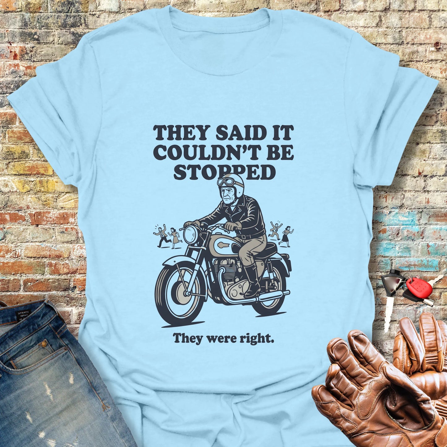 Unstoppable T-Shirt - Light Blue