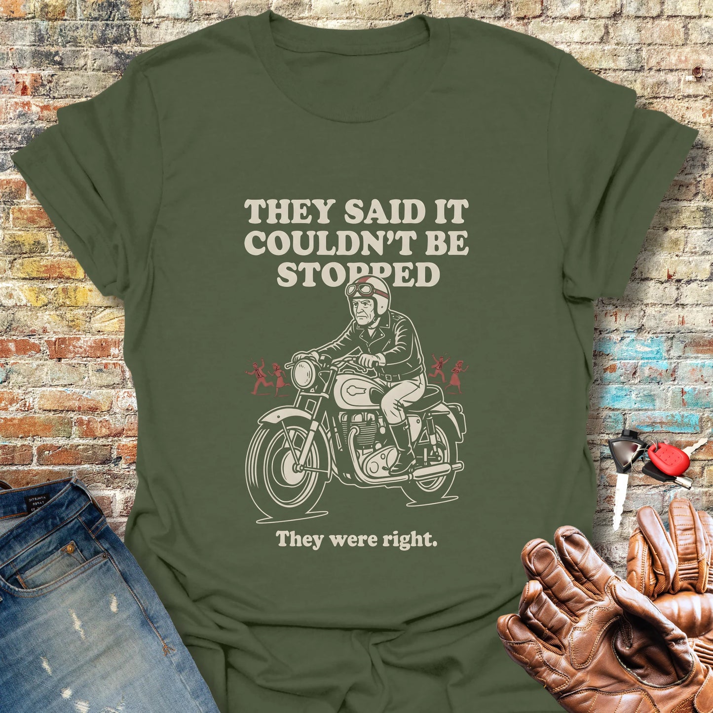 Unstoppable T-Shirt - Military Green