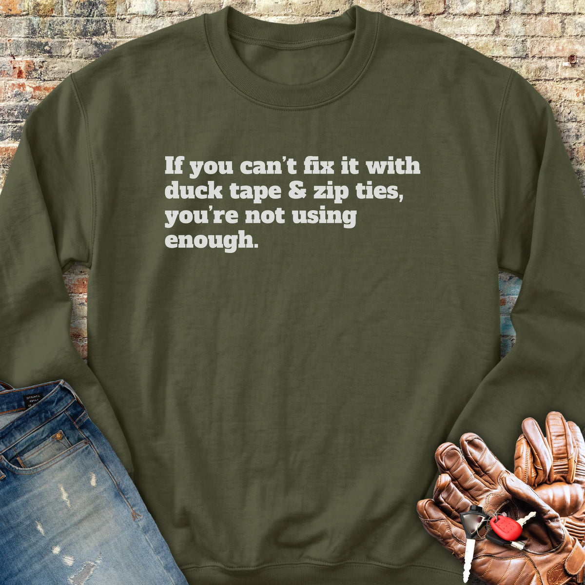Use More Sweatshirt - Military Green