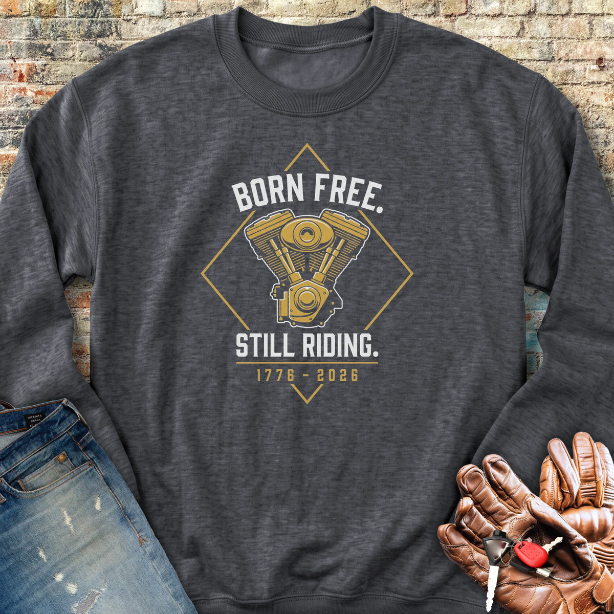 V-Twin 250th Sweatshirt - Dark Heather