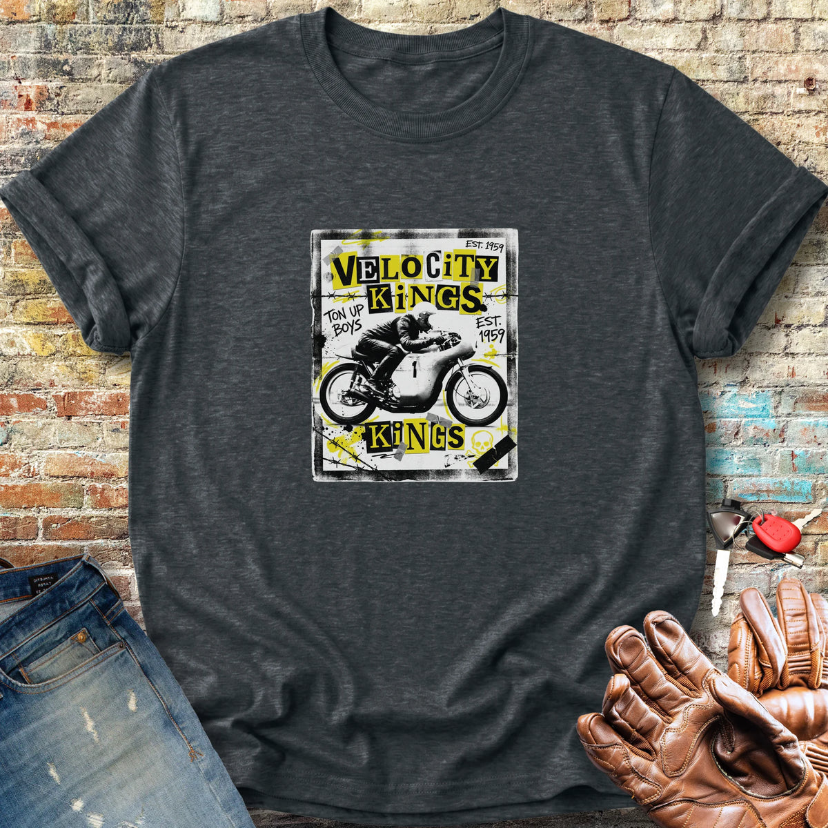 Velocity Kings Classic T-Shirt - Dark Heather