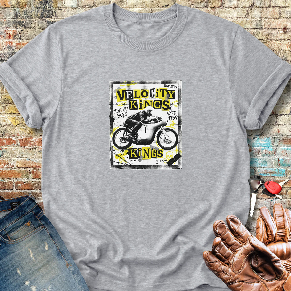 Velocity Kings Classic T-Shirt - Sport Grey