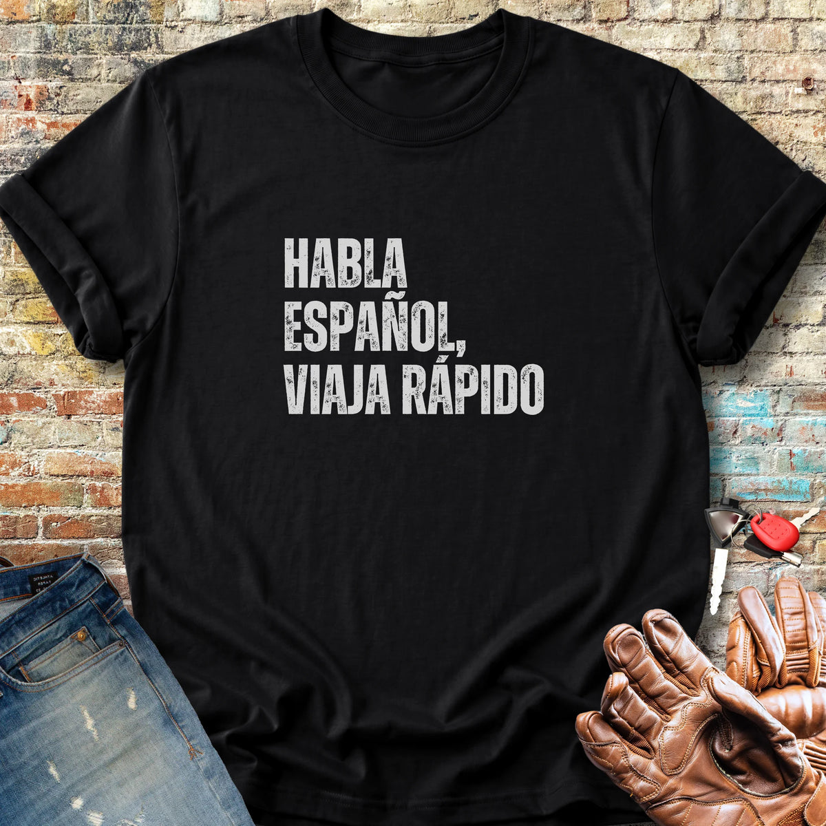 Viaja Rapido Classic T-Shirt - Black