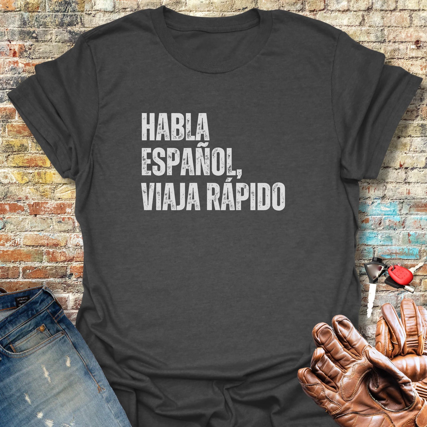 Viaja Rapido T-Shirt - Dark Heather