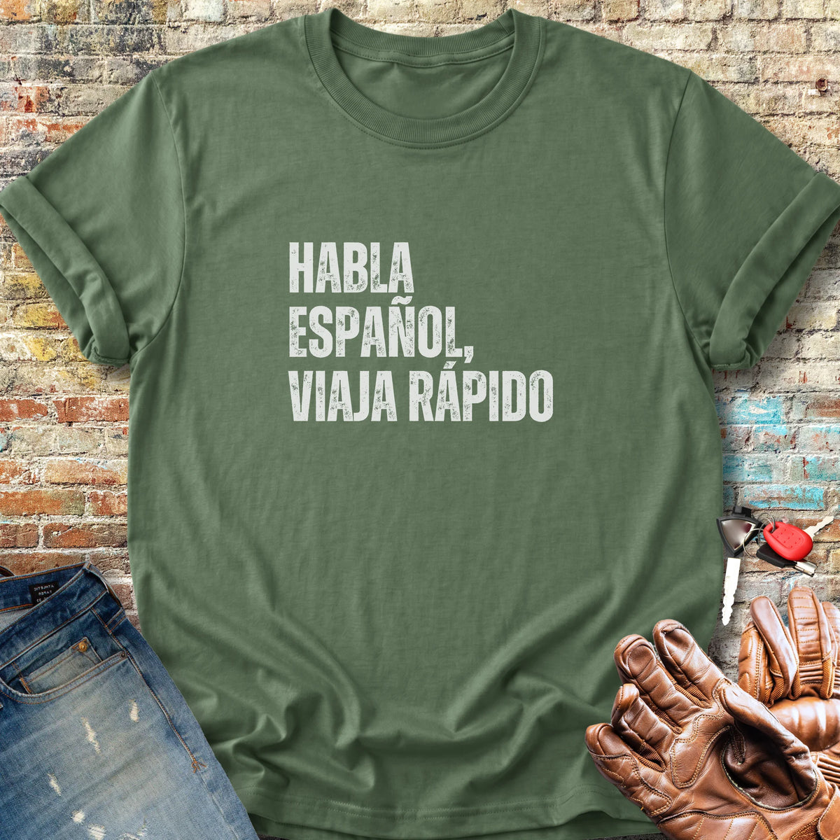 Viaja Rapido Classic T-Shirt - Military Green