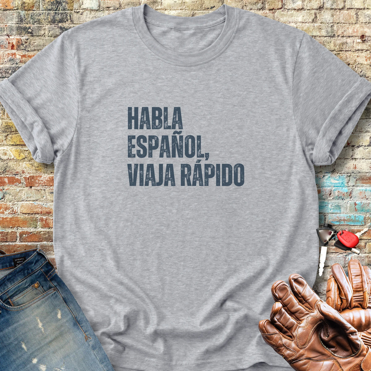 Viaja Rapido Classic T-Shirt - Sport Grey