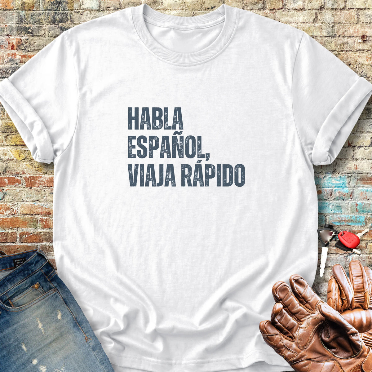 Viaja Rapido Classic T-Shirt - White