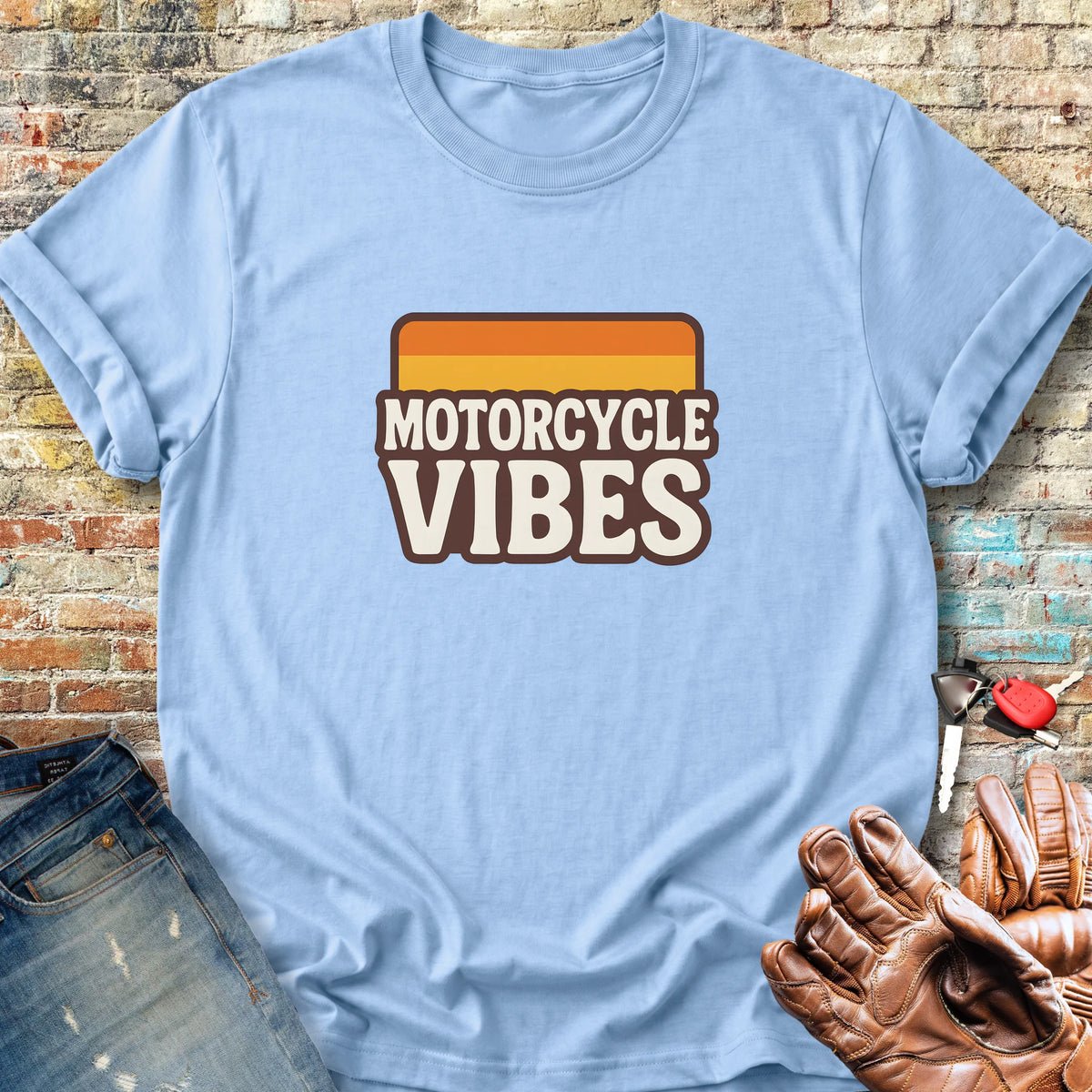 Vibes Classic T-Shirt - Light Blue