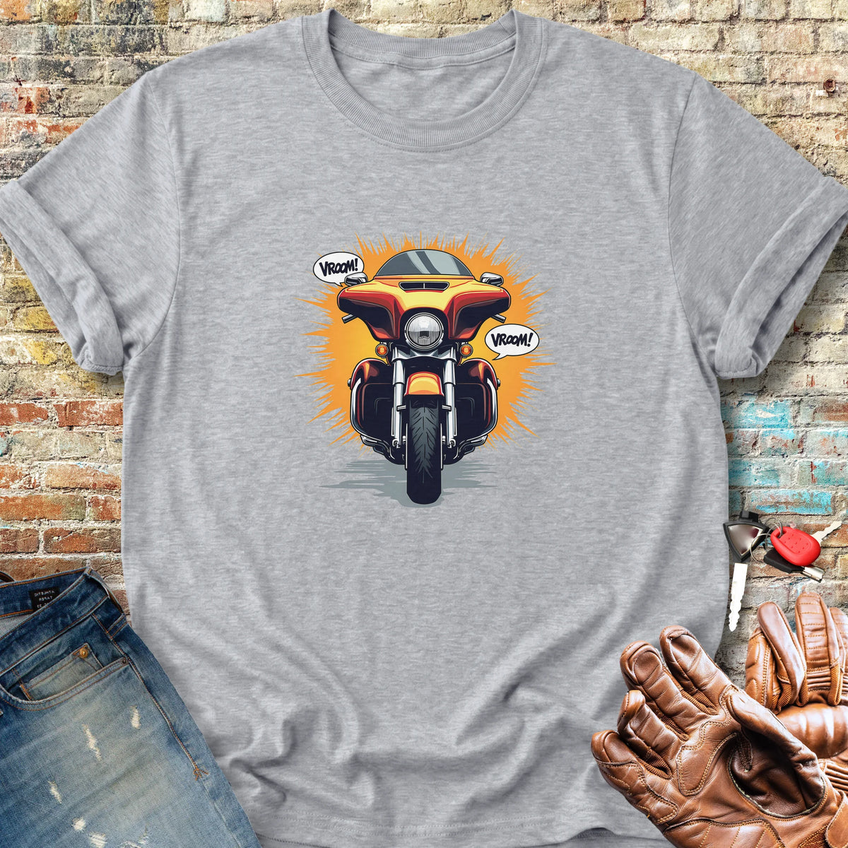 Vroom Classic T-Shirt - Sport Grey