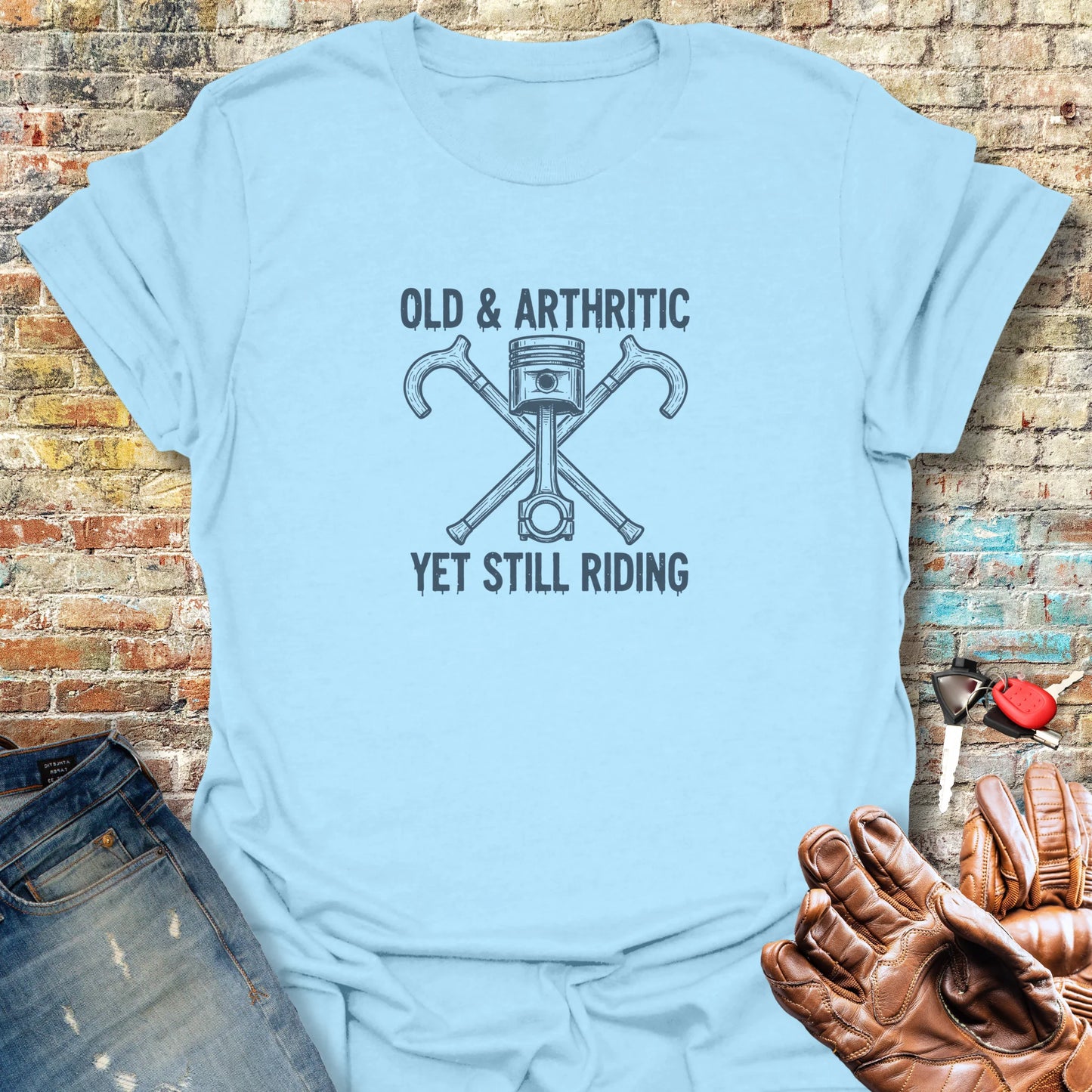 Walking Sticks T-Shirt - Light Blue