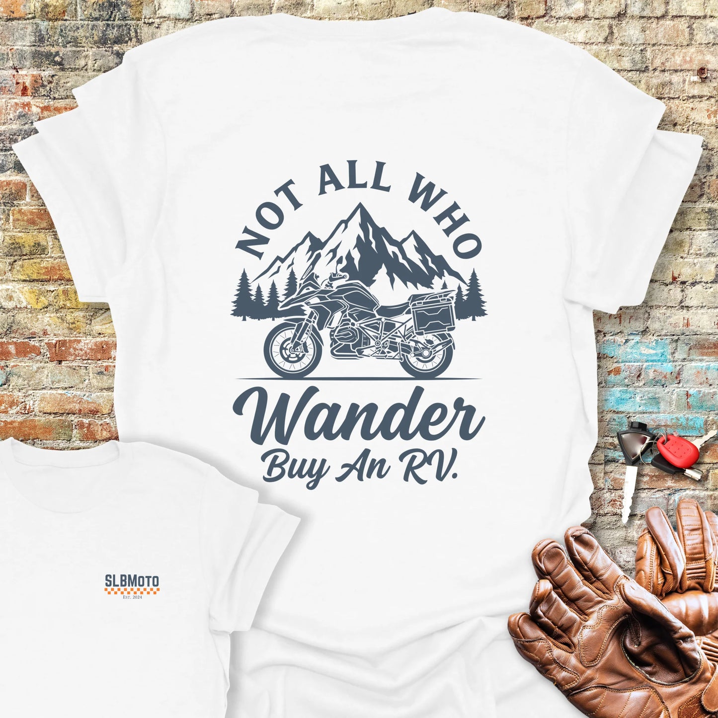 Wander Back Print T-Shirt - White