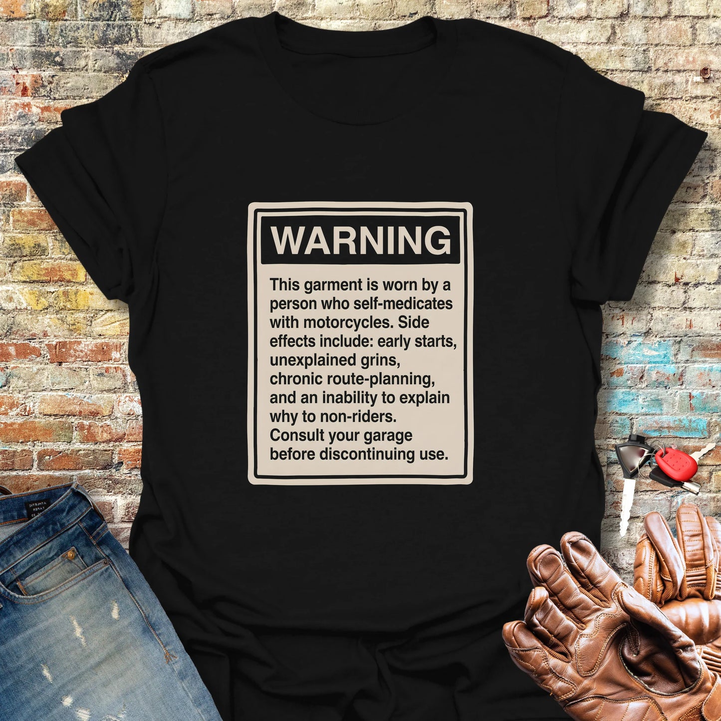 Warning Label T-Shirt - Black
