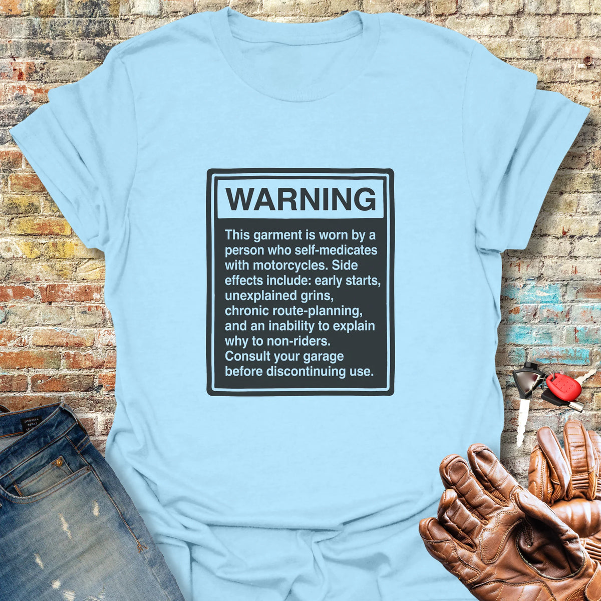 Warning Label - Light Blue