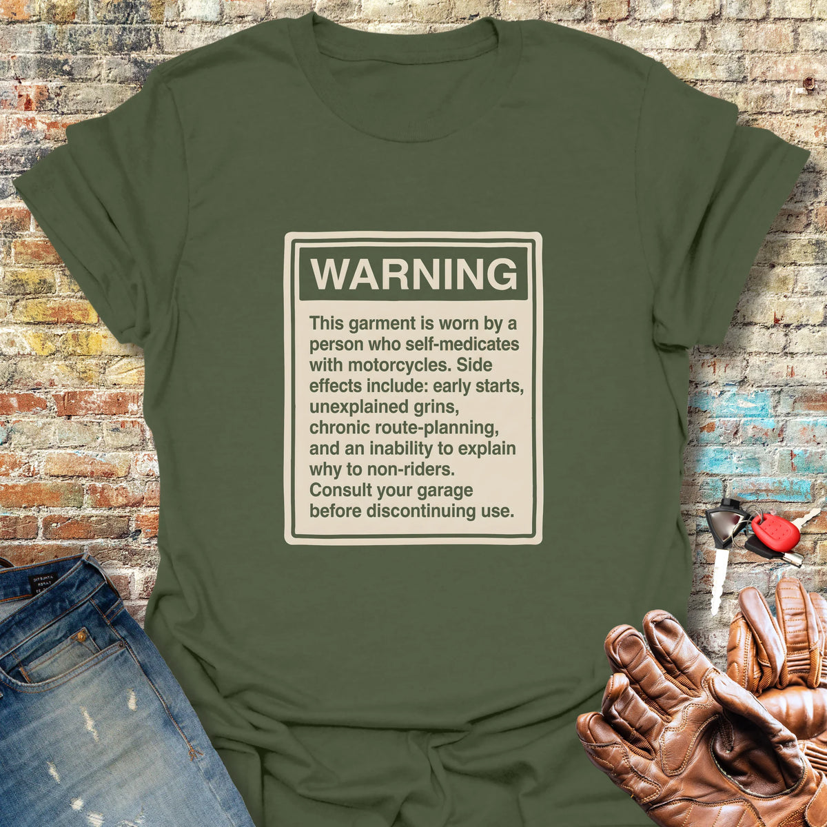 Warning Label - Military Green