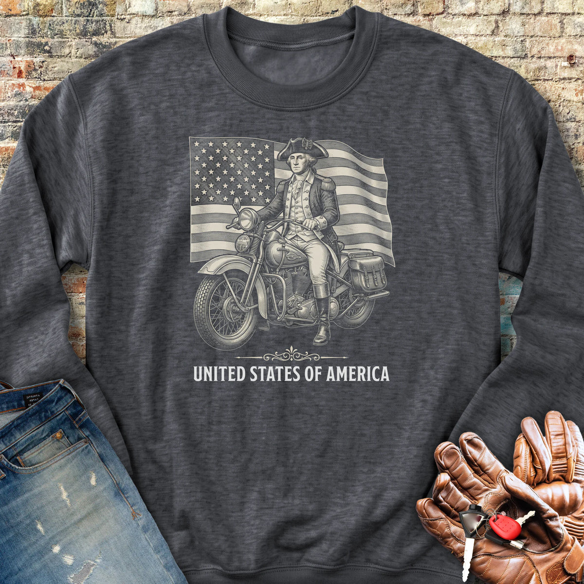 Washington Flag 250 Sweatshirt - Dark Heather