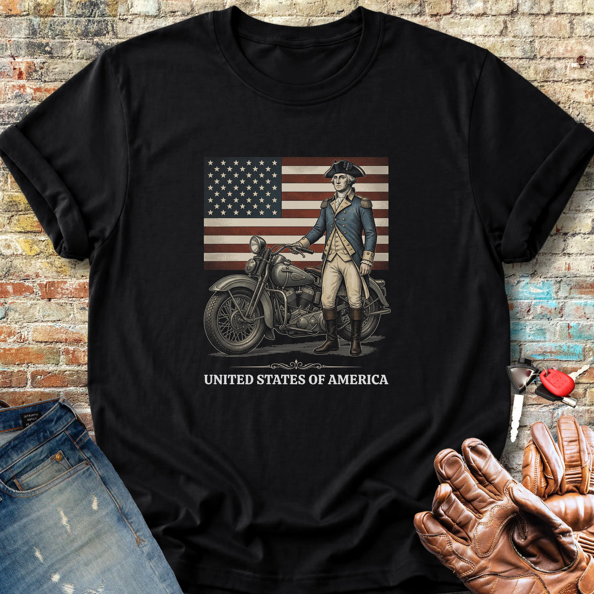 Washington Flag 250 (Colour) Classic T-Shirt - Black