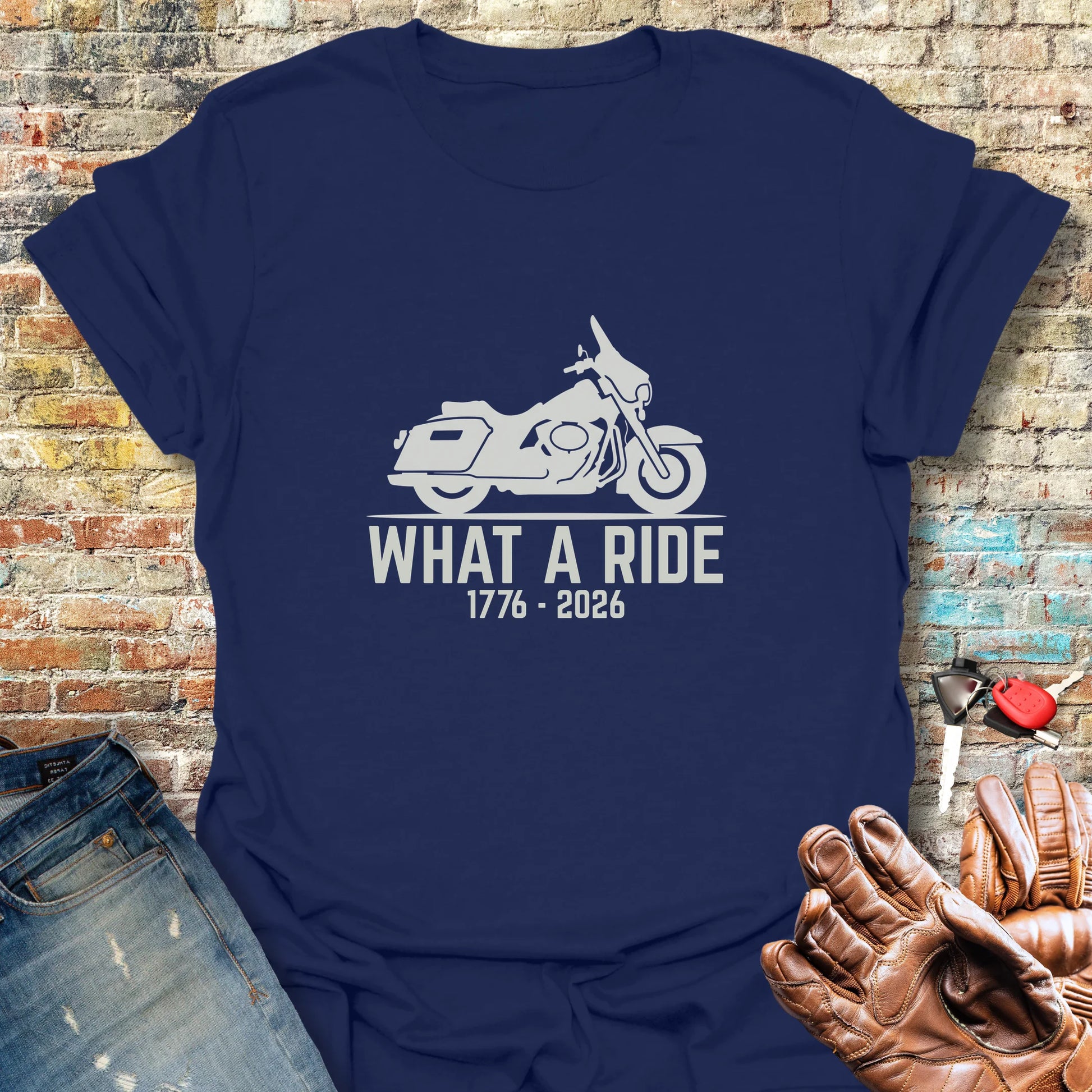 What A Ride 250 T-Shirt - Navy