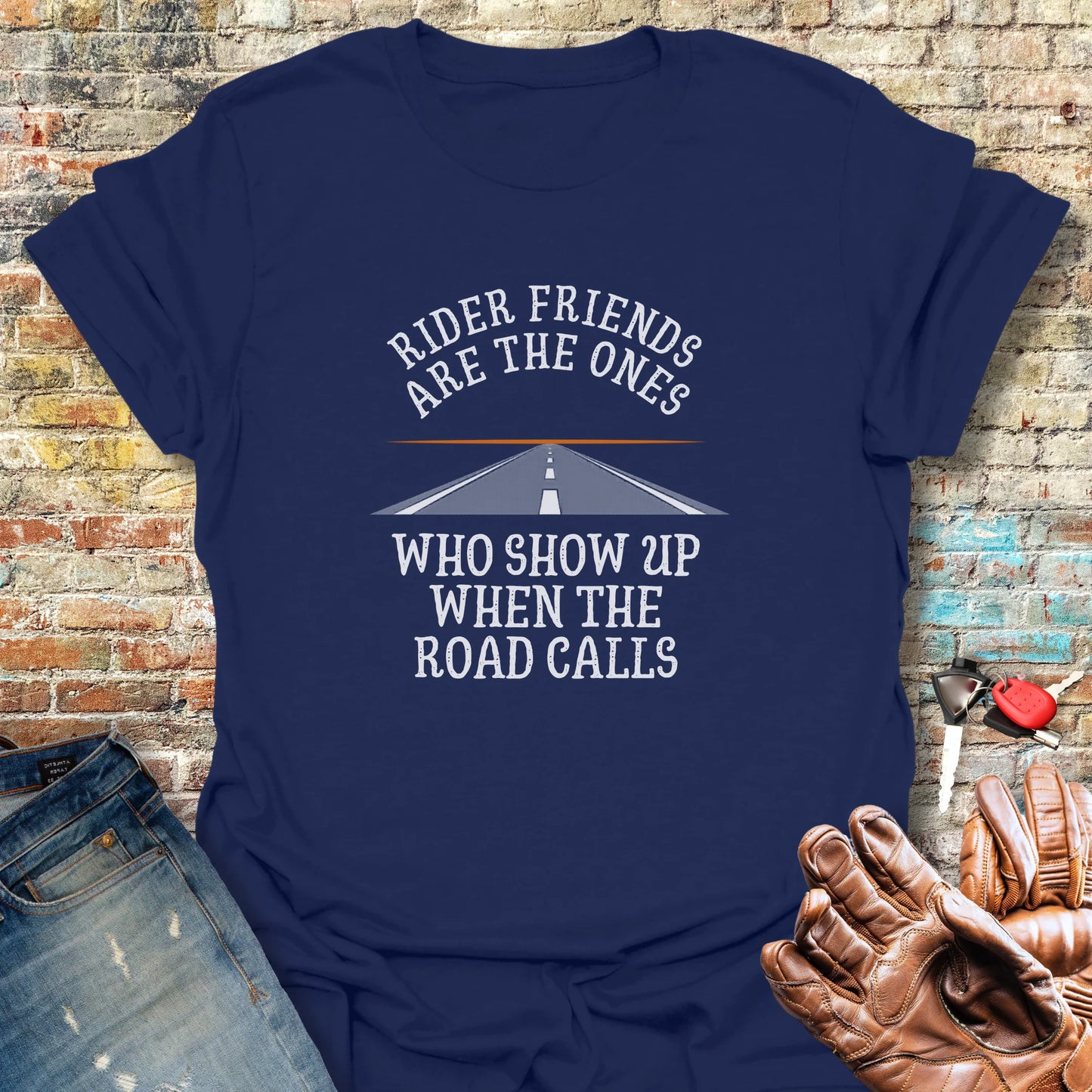 When The Road Calls T-Shirt - Navy