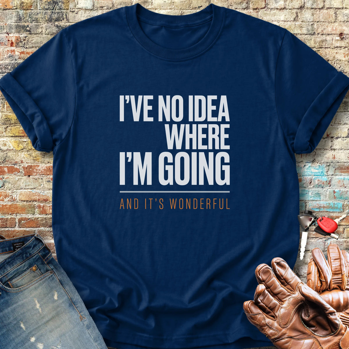 Where I'm Going Classic T-Shirt - Navy